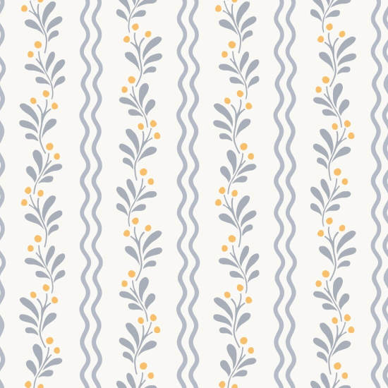 Madera silvestre de Berry Spring Papel pintado floral