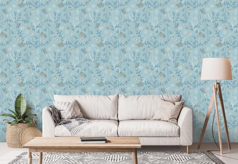 Sommerfuglehaven Sommer Havetapet