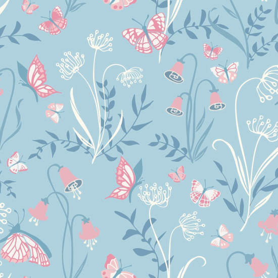 Mariposas Garden Joy Papel pintado de jardín