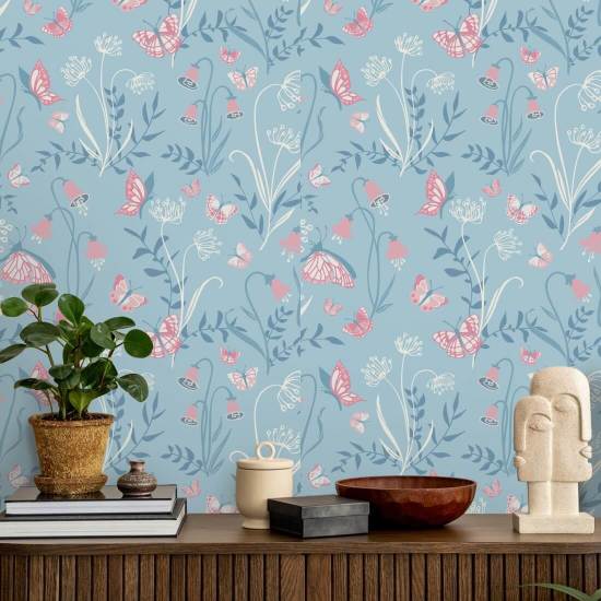 Butterfly Garden Joy Garden Wallpaper