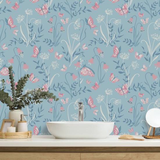 Butterfly Garden Joy Papier peint de jardin