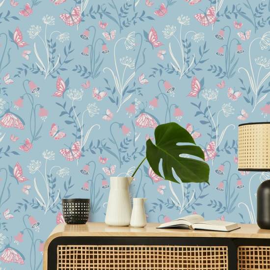 Butterfly Garden Joy Garden Wallpaper