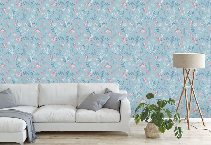 Mariposas Garden Joy Papel pintado de jardín