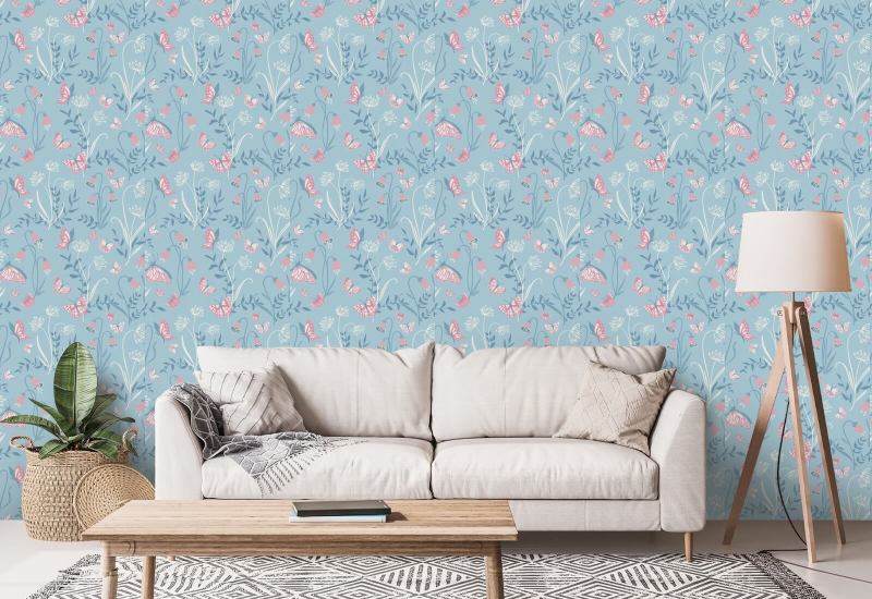 Perhospuutarhan ilo Puutarhan taustakuva