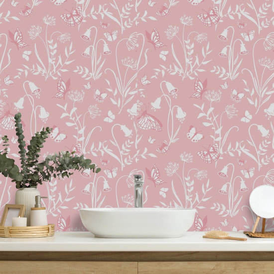 Le paradis du jardin des papillons Papier peint Butterfly