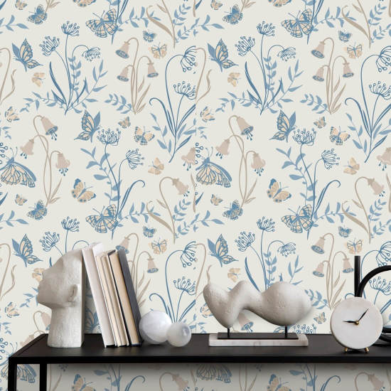 Sommerfuglhage Calm Butterfly Bakgrunn