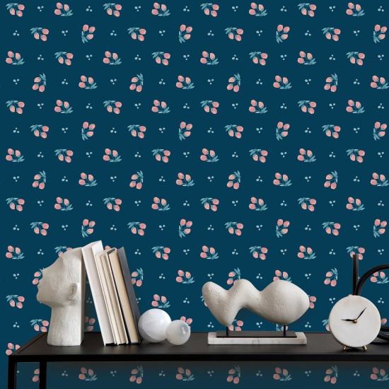 Cherries Dark Cherry Wallpaper