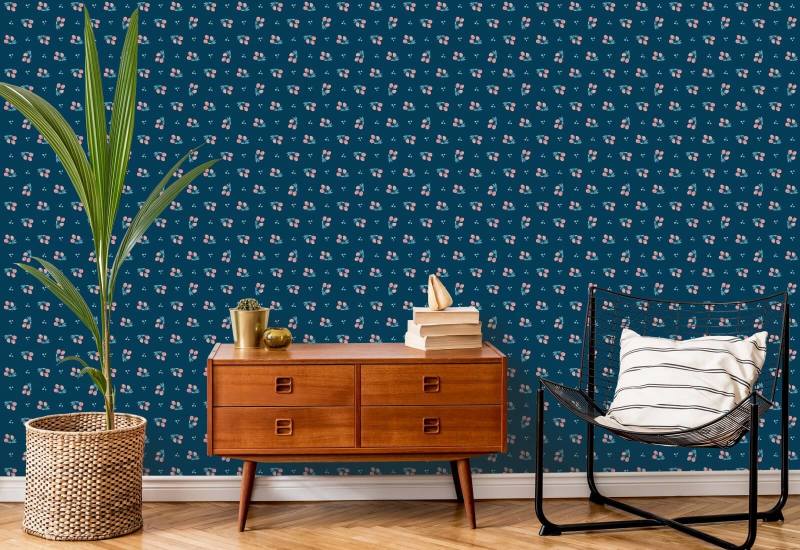 Cherries Dark Cherry Wallpaper