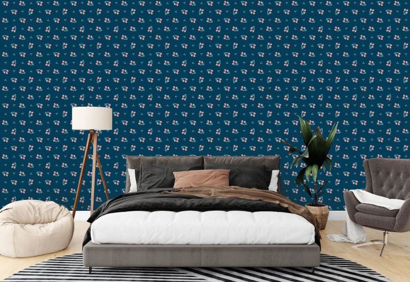 Cerises noires Papier peint Cherry