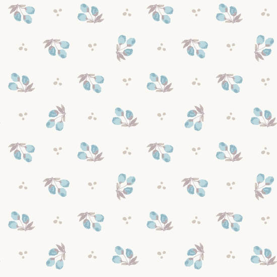 Cerezas azules Papel pintado de cocina