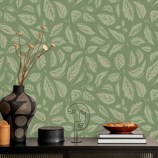 Falling Leaves Grønn Blad Bakgrunn