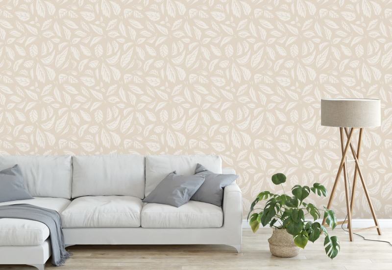 Falling Leaves Beige Blad Baggrund