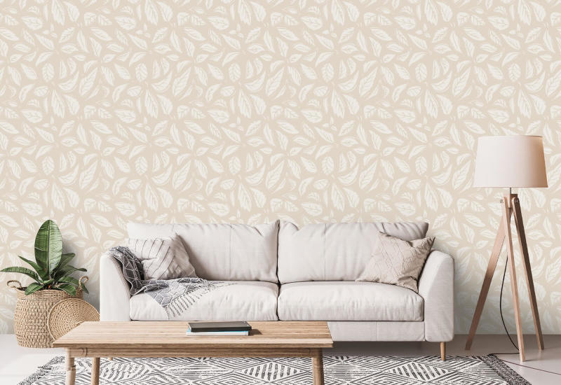 Falling Leaves Beige Blad Bakgrund