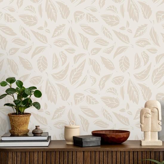 Folhas caindo são neutras papel de parede Leaf