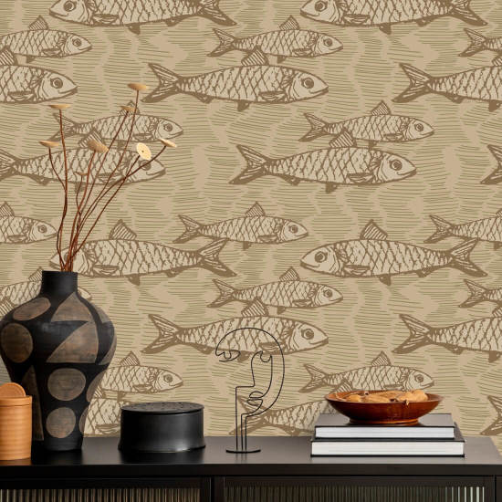 Escuela de peces naturales Fondo de pantalla de animales