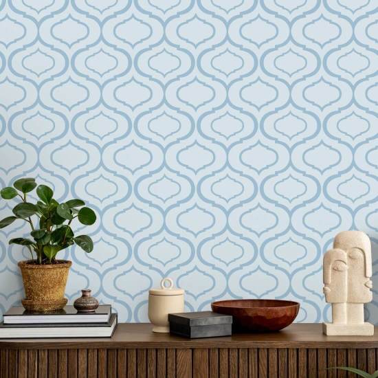 Simple Ogee Cool Pattern Wallpaper