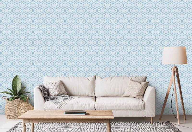 Simple Ogee Cool Pattern Wallpaper