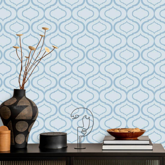 Simple Ogee Cool Pattern Wallpaper