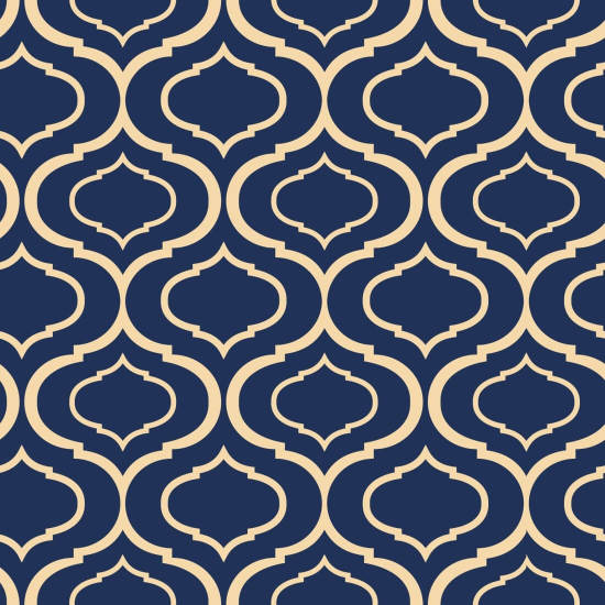 Simple Ogee Dark Papier peint rétro 