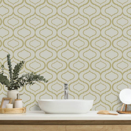 Enkel Ogee Nøytral Retro Bakgrunn 