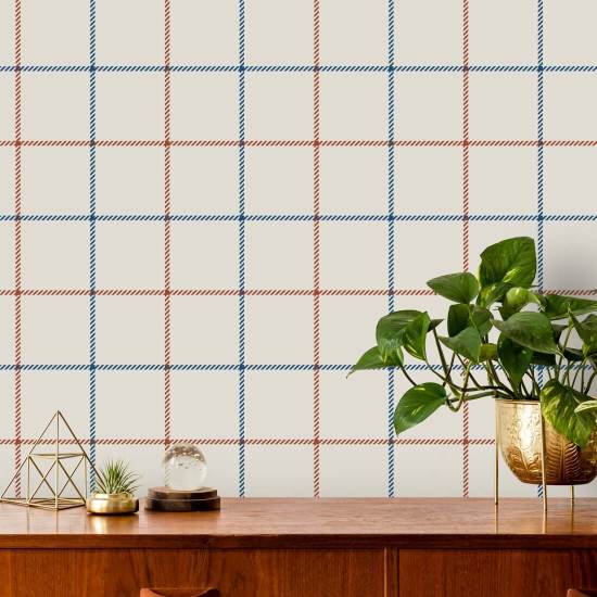 Tattersall Simple II Tartan-Tapete