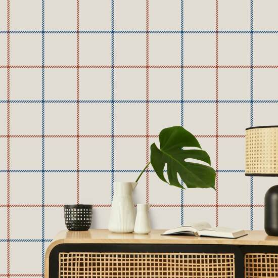 Tattersall Simple I Carta da parati tartan