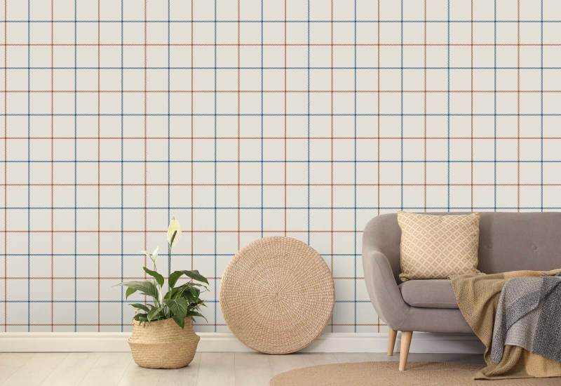Tattersall Simple I Papier peint Tartan