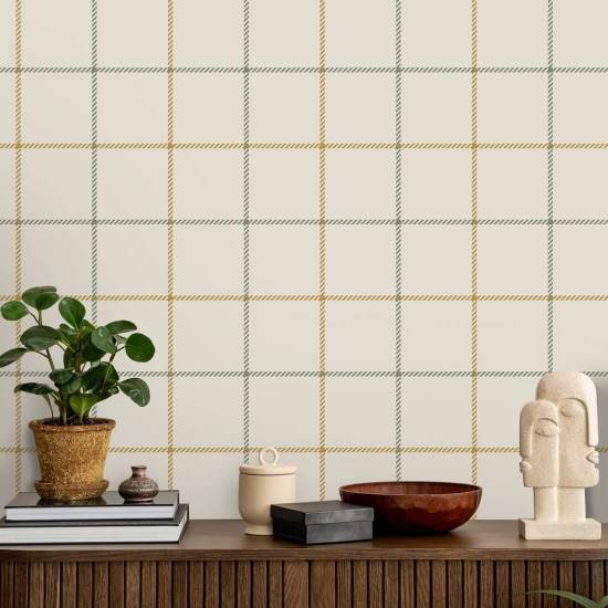 Tattersall Simple II Geruit behang