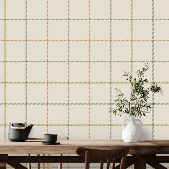 Tattersall Simple II Karierte Tapete