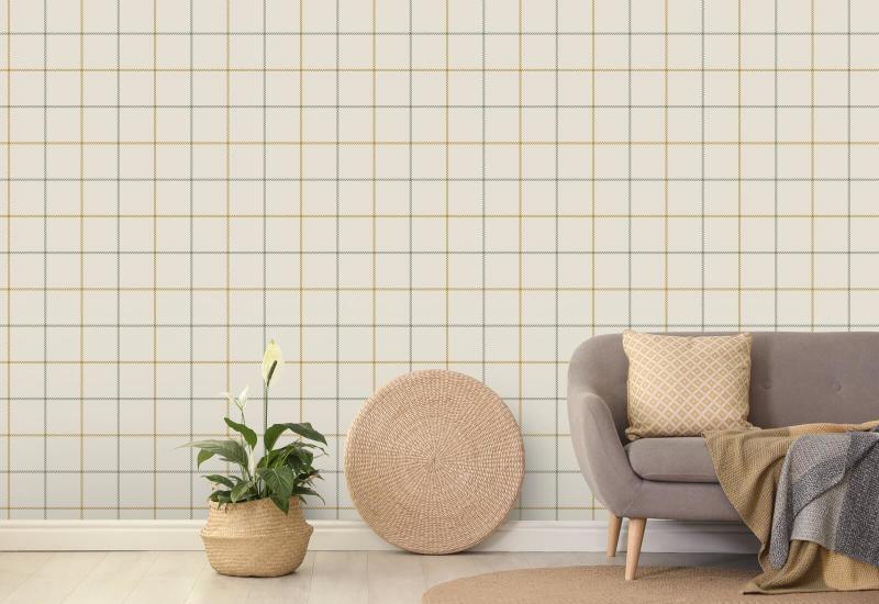 Tattersall Simple II Geruit behang