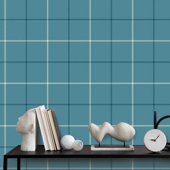 Tattersall Simple III Carta da parati tartan