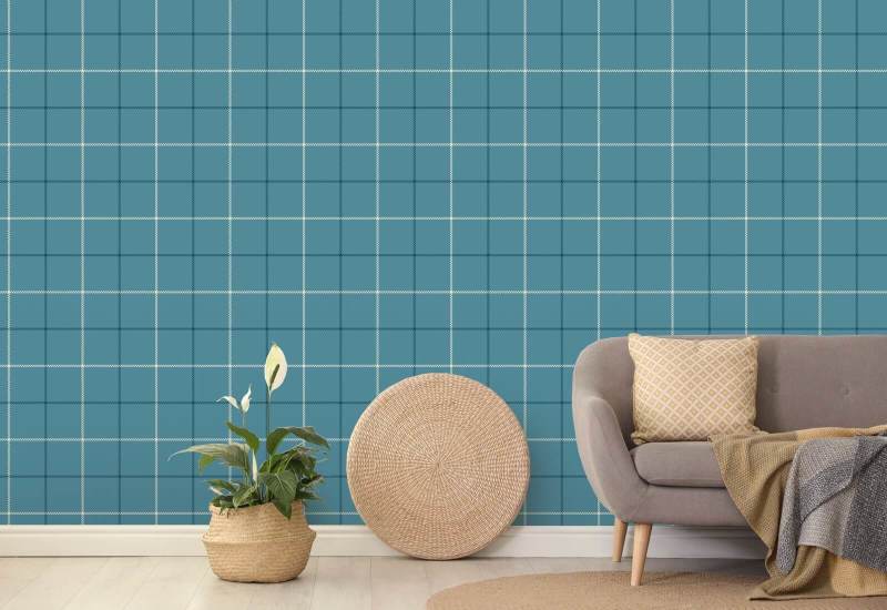 Tattersall Simple III Tartan-Tapete