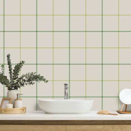 Tattersall Simple IV Geruit behang