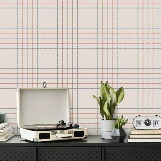 Tartan Tattersall I Papier peint Tartan