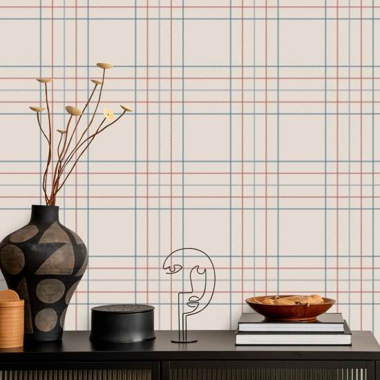 Tattersall Tartan I Papel de parede Tartan