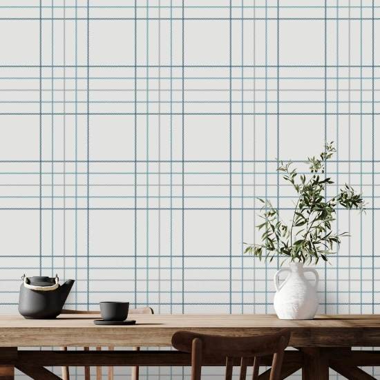 Tattersall Tartan II Papier peint à carreaux