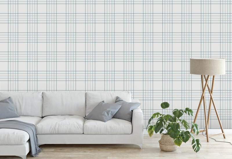 Tattersall Tartan II Papier peint à carreaux