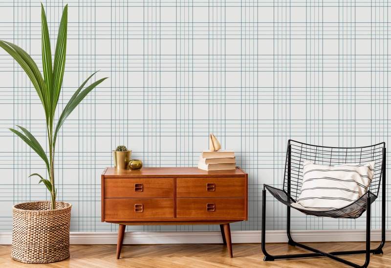 Tattersall Tartan II Geruit behang
