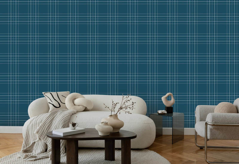 Tattersall Tartan III Tartan-Tapete