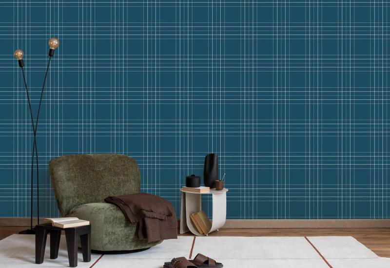 Tattersall Tartan III Tartan-Tapete