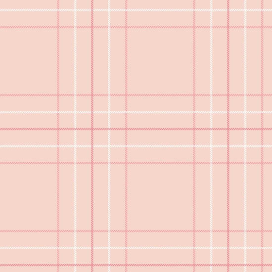 Tattersall Tartan IV Rosafarbene karierte Tapete