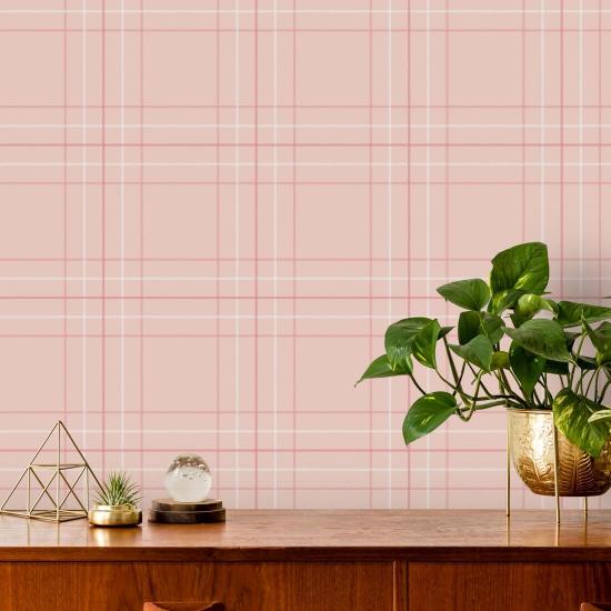 Tattersall Tartan IV Plaid Wallpaper