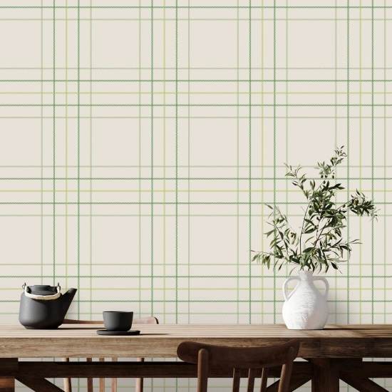 Tattersall Tartan VI Papier peint à carreaux