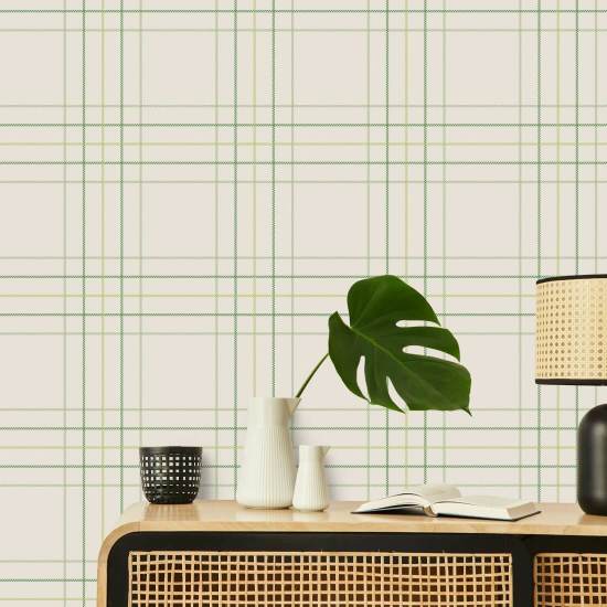 Tattersall Tartan VI Papel de parede xadrez