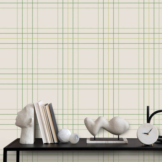 Tattersall Tartan VI Plaid Wallpaper