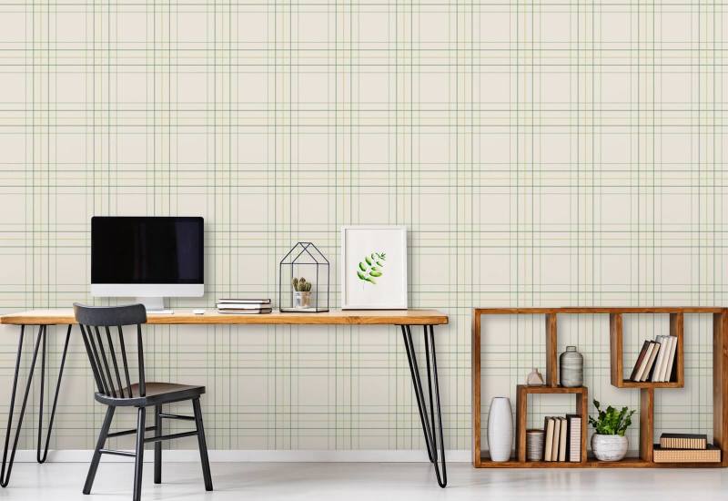 Tattersall Tartan VI Papel de parede xadrez