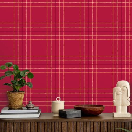 Tattersall Tartan VIII Geruit behang