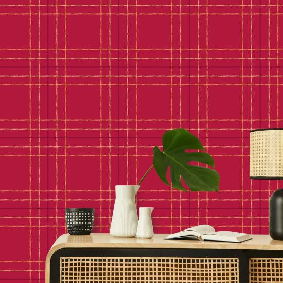 Tattersall Tartan VIII Carta da parati a quadri