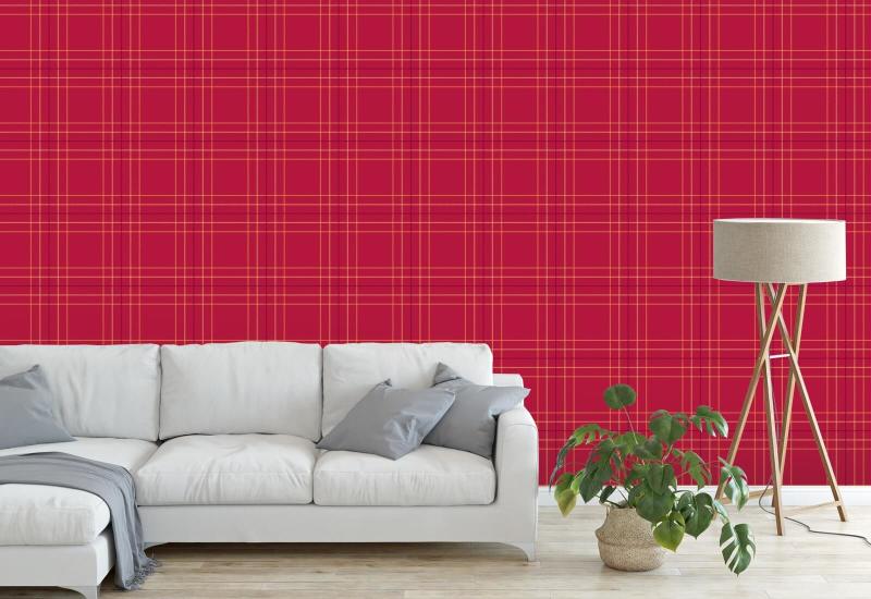 Tattersall Tartan VIII Plaid Wallpaper