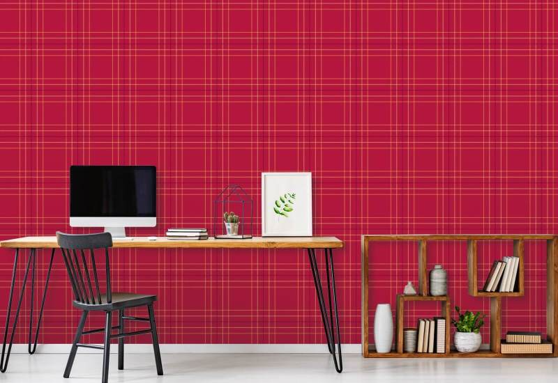 Tattersall Tartan VIII Plaid Wallpaper
